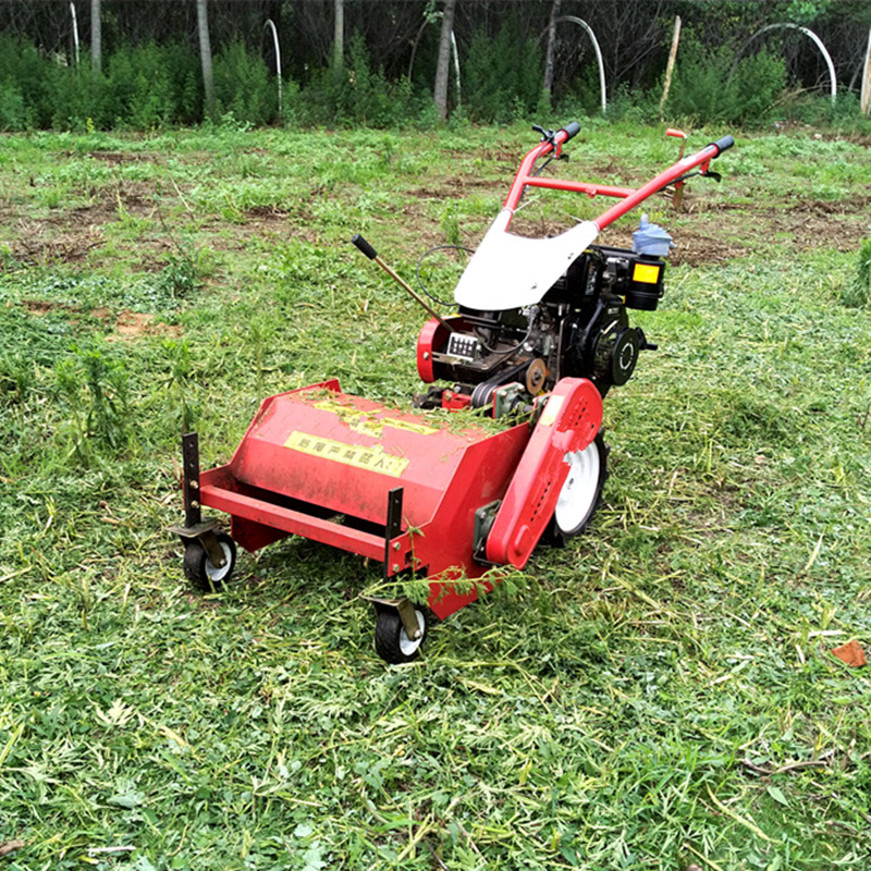 果园农场开荒果园粉碎除草机自走式秸秆还田机大马力手推式碎草机