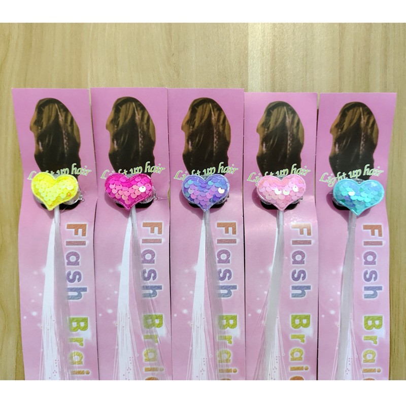 Transfronterizos para brillante mariposa trenzada juguetes de fibra óptica colorida luz nocturna cabello barra barra de baile puesto de productos