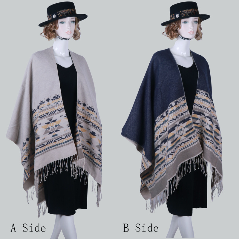 Large Shawl Poncho Coat Women's Outer Wear High-class Cloak Summer Office Air-conditioned Room Warm Blanket Scarf Winter