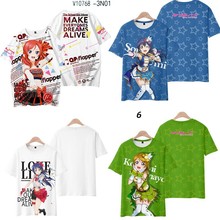 Lovelive!虹咲学园 可爱穗乃果cos3D数码印花休闲透气T桖短袖直销