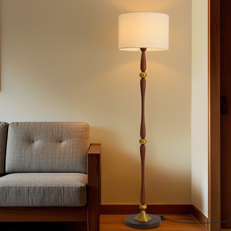 Luz sensación de piso francés atmósfera americana sala de estar vertical retro lámpara de piso nueva lámpara de piso estudio de piso