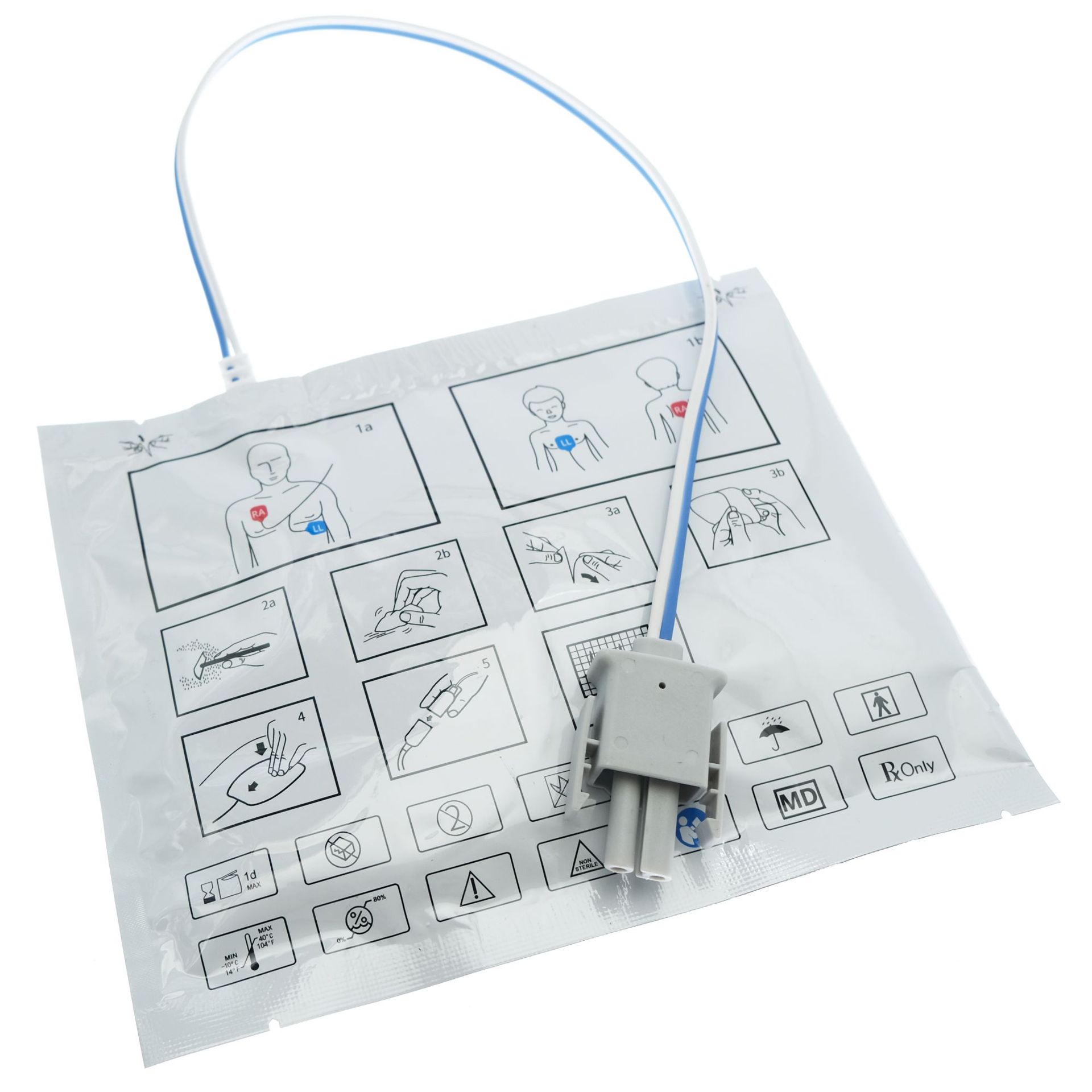 공장 직접 판매 성인 AED 교육 제세 전극 시트 자체 접착 하이드로 겔 폼 제세 훈련 전극 시트