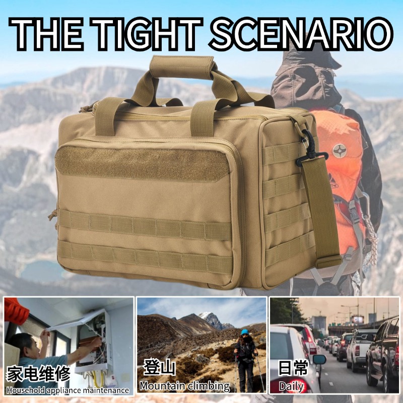 En stock deportes al aire libre camping almacenamiento crossbody bolsa de almacenamiento multifuncional bolsa táctica hombro bolsa de pistola táctica al por mayor