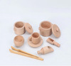 Children's realistic constructor for fishing, family afternoon tea, wooden set, toy, new collection