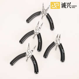 迷你珠宝钳无齿尖嘴钳不锈钢圆嘴钳斜口钳弯头钳diy手工材料工具