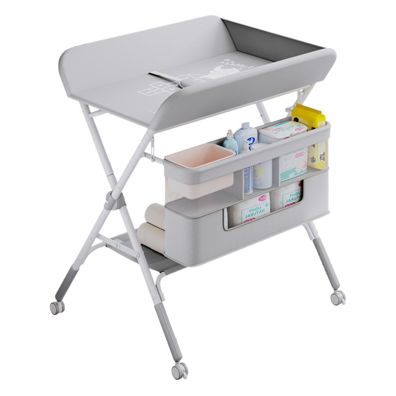 Mesa de pañales mesa de cuidado del bebé portátil multifuncional plegable cama de bebé cambio de pañales mesa táctil