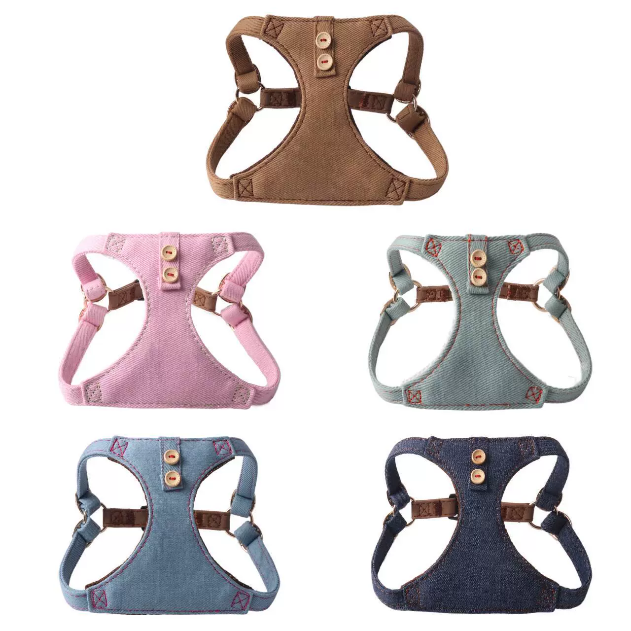 Arminger новые товары для домашних животных хлопок джинсовая серия джинсовая пуговица на груди с собачьим буксировкой жилет