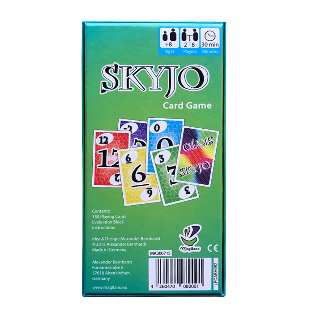 Горячая английская версия SKYJO — карточная игра для отдыха, настольная игра, шахматы и карты, карточная игра