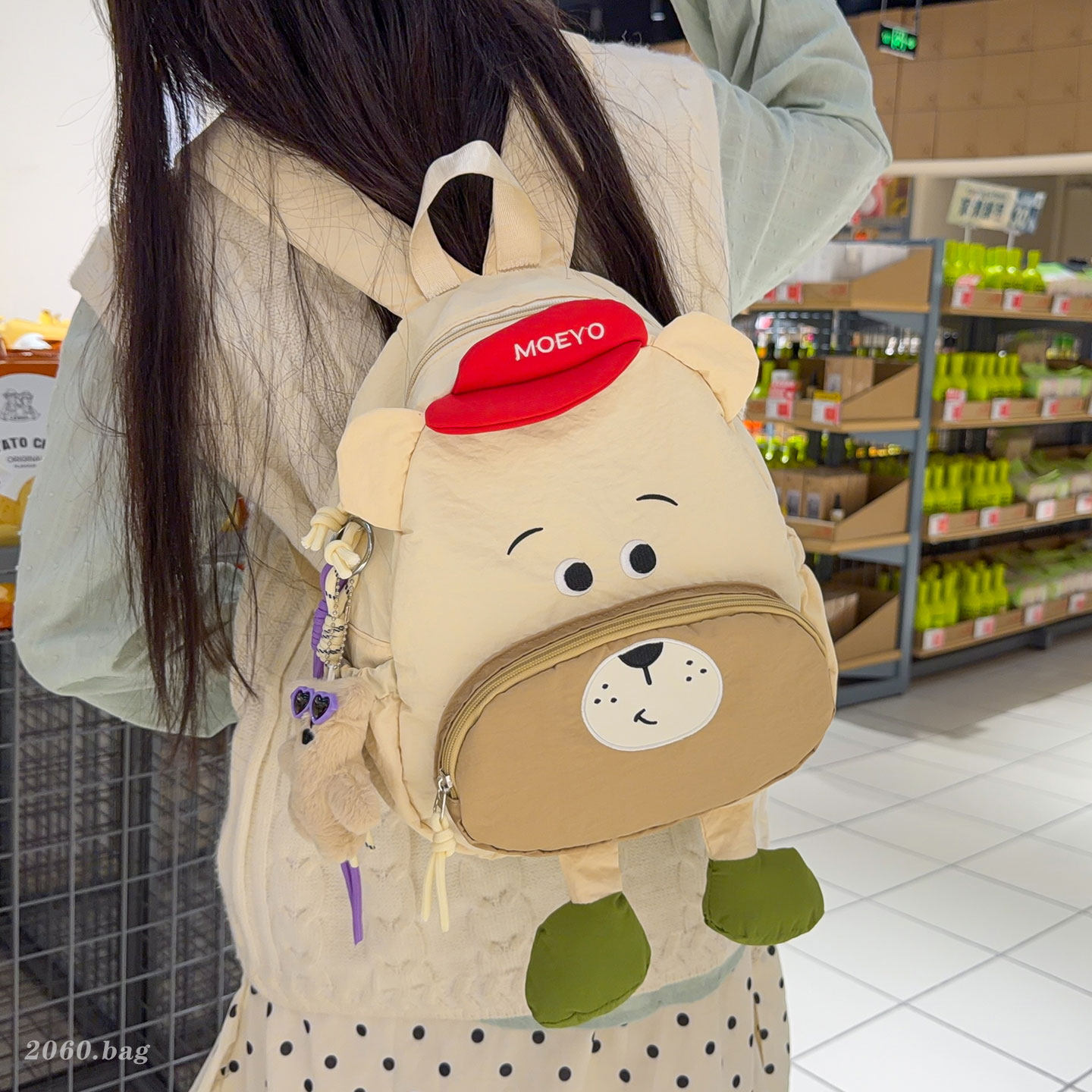 Gran capacidad coreana oso 2026 mochila de chicas mochila de dibujos animados mochila de estudiantes nuevos estilos de mujer lindos