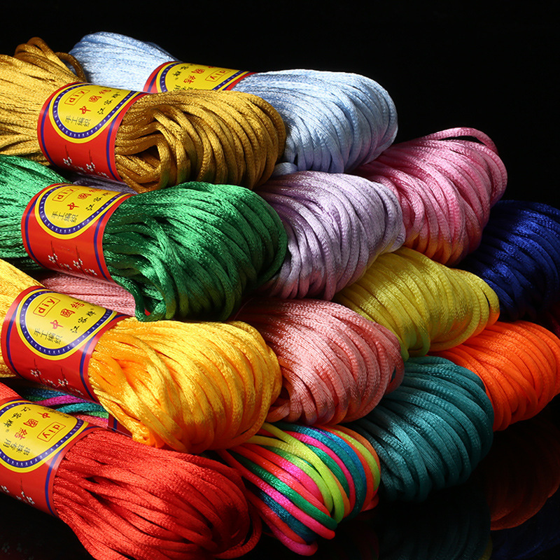 Chinese knot 567 Korean line diy jewelry accessories material bracelet slippers pendant woven rope 20 meters wholesale Chinese knot 567 Korean line diy jewelry accessories material bracelet slippers pendant woven rope 20 meters wholesale