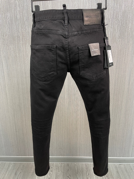 solid color denim loose straight jeans