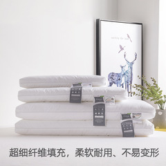 A pair of single-person household use 100% cotton baby and children low pillows, pure cotton primary school students' neck support pillows, sleep aid low pillows.