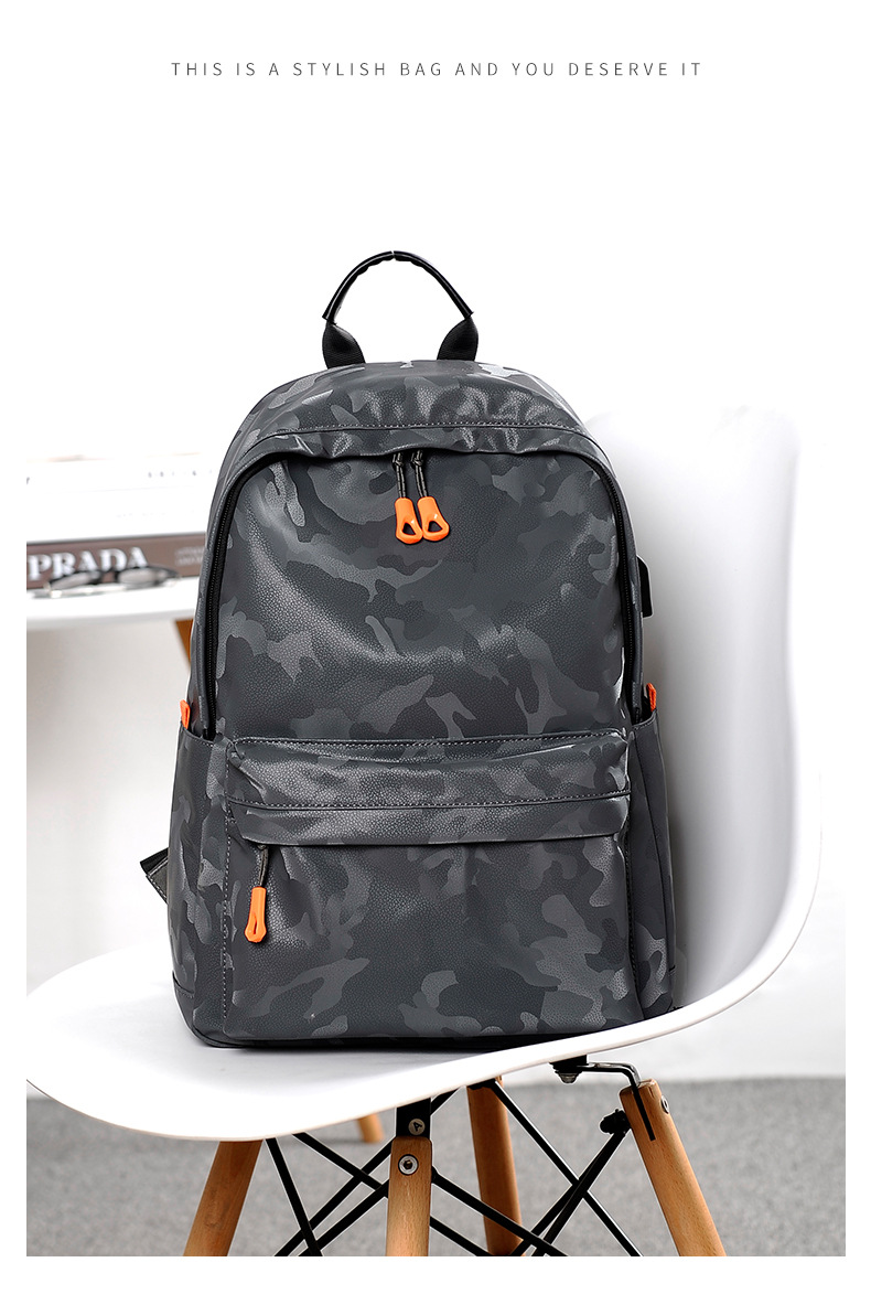 Camouflage Backpack 14-inch Notebook Backpack Computer Bag Men's Backpack display picture 19