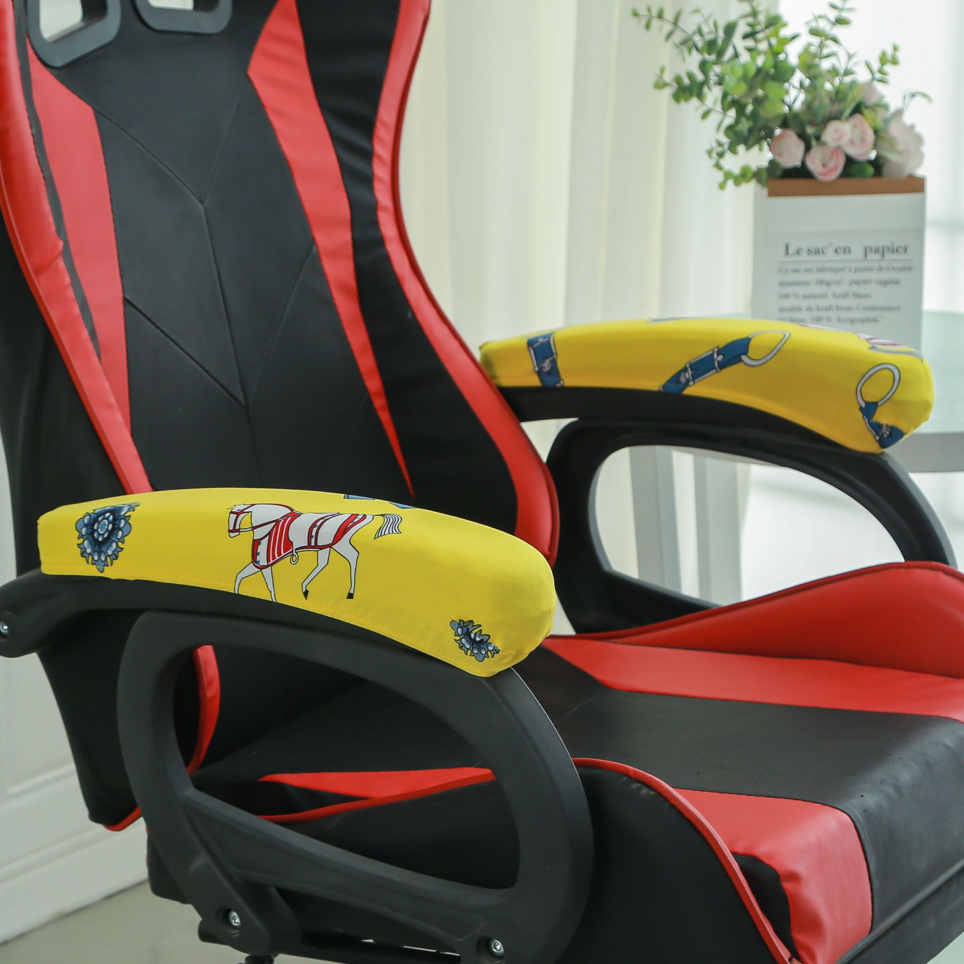 Office chair gloves cover thickened elastic gloves computer swivel chair office chair elastic handle gloves