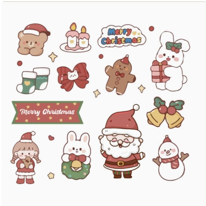 2025 Navidad Bo Bo Cup Cake Decoración de la casa caja de mano caja de embalaje de postres juntos para la Navidad