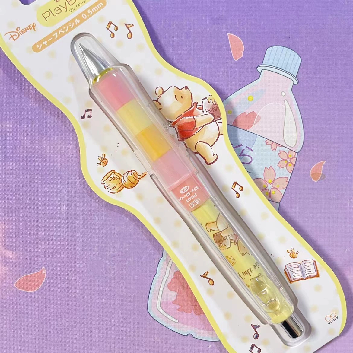 Japanese automatic pencil, (Physicals), new collection, with little bears, 0.5mm