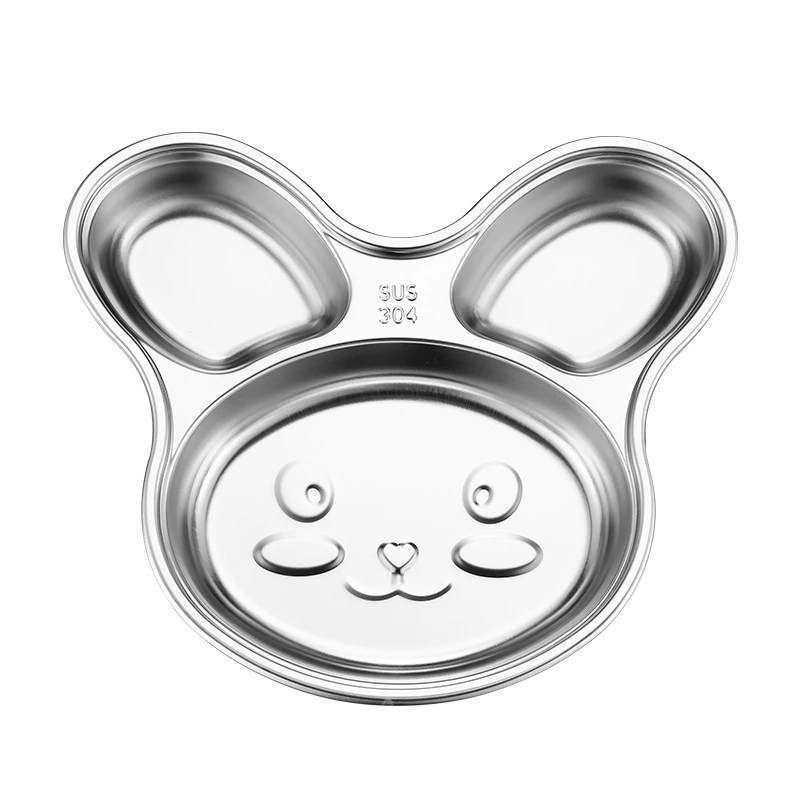 304 тарелка из нержавеющей стали детская тарелка детский сад тарелка для фаст-фуда детская тарелка школьное отделение Студенческая тарелка