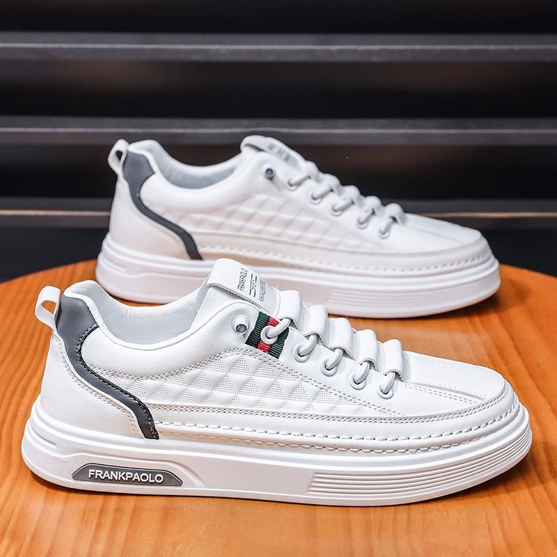 Frank Paul Genuine Men's Slip-On Shoes, Men's Spring and Autumn Korean Style White Fashionable Versatile Sports Casual Sneakers Frank Paul Genuine Men's Slip-On Shoes, Men's Spring and Autumn Korean Style White Fashionable Versatile Sports Casual Sneakers