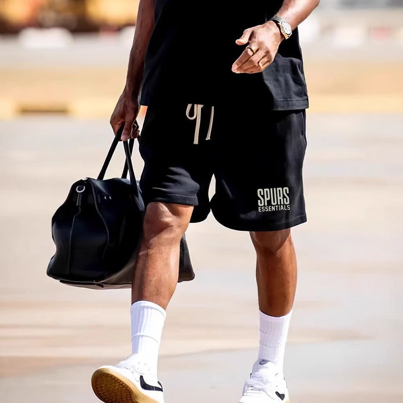 New Product Essentials American Fog Miki Niche High Street Fashion Brand 15 Teams Fleece-Lined Shorts Men's Summer