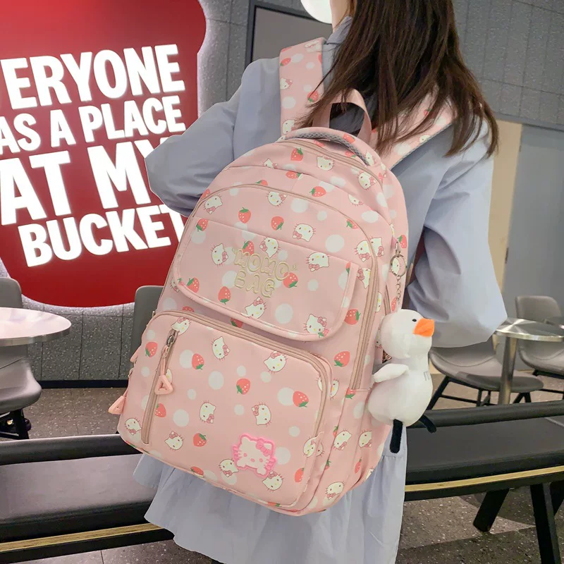 Начальная школа для девочек Sanrio Bag 2024, новые модели, два, три, шесть классов, девочки, дети с проблемами позвоночника, снижение нагрузки