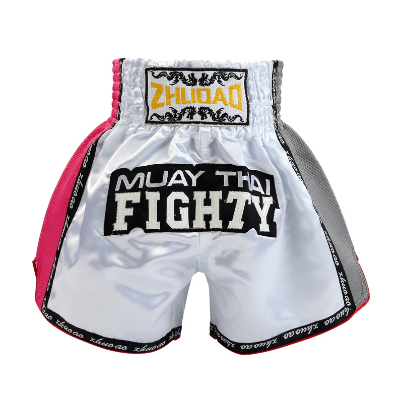 Boxing Training Shorts, Muay Thai Style, Satin Finish, Sizes XXXS(110)–XXXXL(200)