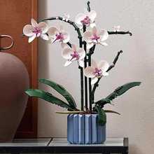 兼容乐高永生花束兰花儿童拼装满天星玫瑰花积木模型拼装跨境批发