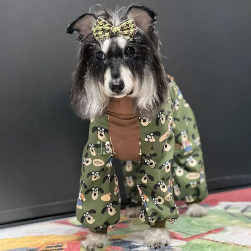 狗狗防尘裤遛弯裤春夏防脏防虫轻薄四脚裤腿套护腿小型犬春夏衣服|undefined
