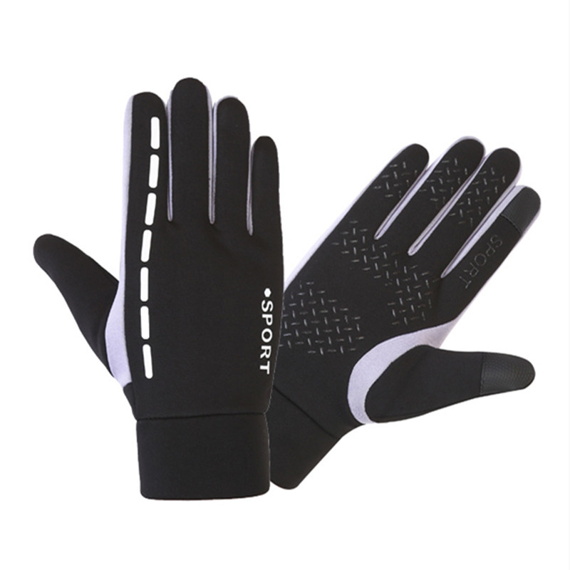 Guantes cálidos, ciclismo de otoño e invierno, hombres y mujeres, deportes al aire libre más guantes de pantalla táctil de motocicleta a prueba de frío y agua de terciopelo image 4