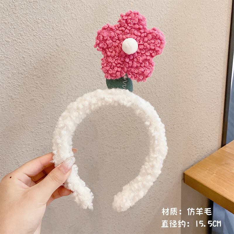 Diadema de felpa de dibujos animados de otoño e invierno