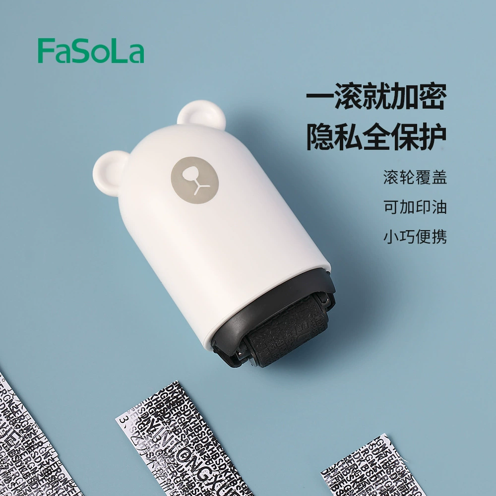 FaSoLa Симпатичный мультяшный портативный аппликатор для устранения секретной печати с защитой от утечек роликового типа