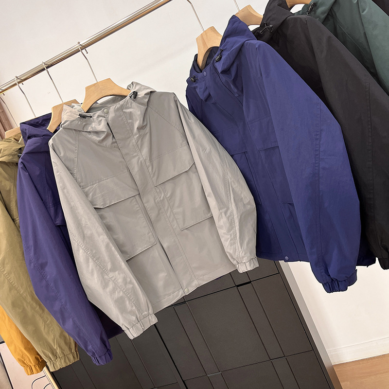 Mountain Style Outdoor Wear! for Men and Women! Foreign Trade Men's Spring Windproof and Water-Resistant Casual Hooded Jacket Mountain Style Outdoor Wear! for Men and Women! Foreign Trade Men's Spring Windproof and Water-Resistant Casual Hooded Jacket