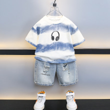 男童夏装短袖套装2025新款痞帅男孩宝宝潮酷儿童穿搭夏季薄款衣服