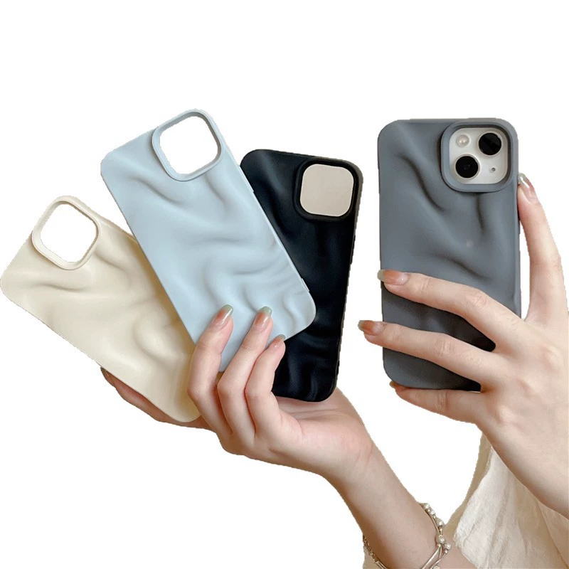 Apple, compatible iPhone17 Pro, phone case, iPhone 16, protective case, high-quality style, wave pattern, iphone