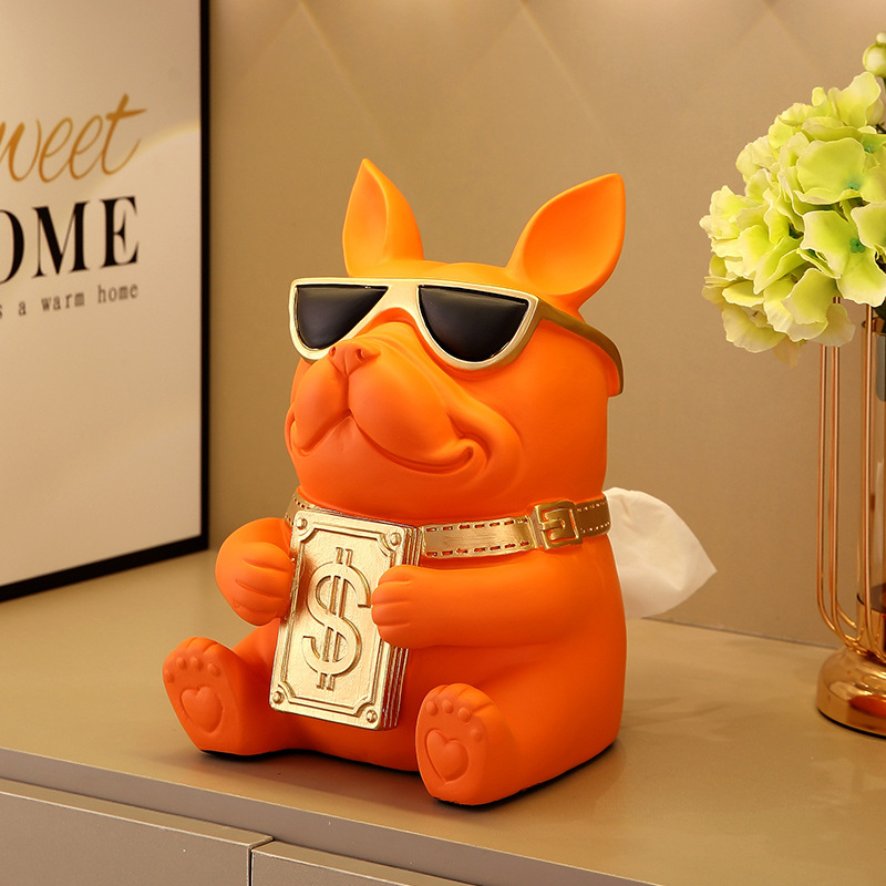 Caja de pañuelos decoración caja de almacenamiento de control remoto luz lujo de alta gama caja de pañuelos creativa sala de estar mesa de café caja de pañuelos multifuncional