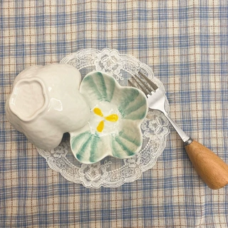 可爱陶瓷调味碟火锅麻辣烫蘸料ins酱油醋碗小碟子日式