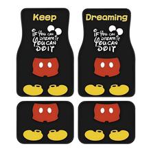 temu代发卡通汽车脚垫四件套后排耐脏防尘脚踏垫车内易打理装饰垫