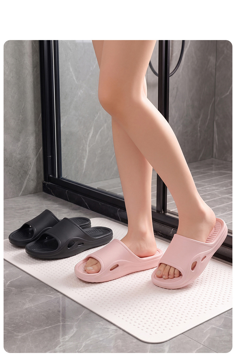 Non-slip Women's Summer Bathroom Slippers With Soft Sole And Arch_voghion.com