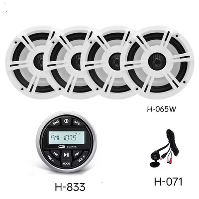 Avtomobil ehtiyat hissələri: and MP5 set - h-833-main-unit-with-4-065w-speakers-and-a-free-h-07105m-usb-extension-cable