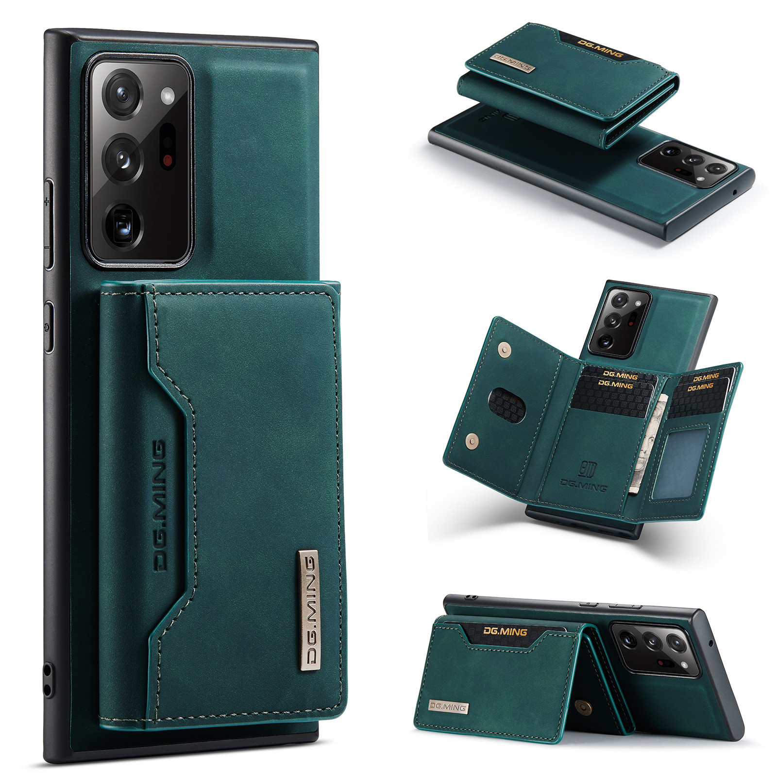 M2 Samsung Note20 Ultra mágneses kártyatartó védő bőr tok Note20 2 az 1-ben osztott telefontok_voghion.com