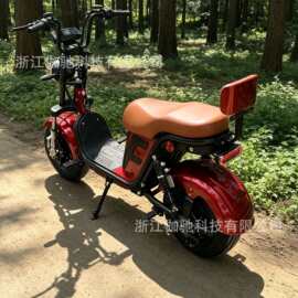 巴西直供哈雷电动车宽胎Citycoco成人电动自行车电摩电瓶车厂家