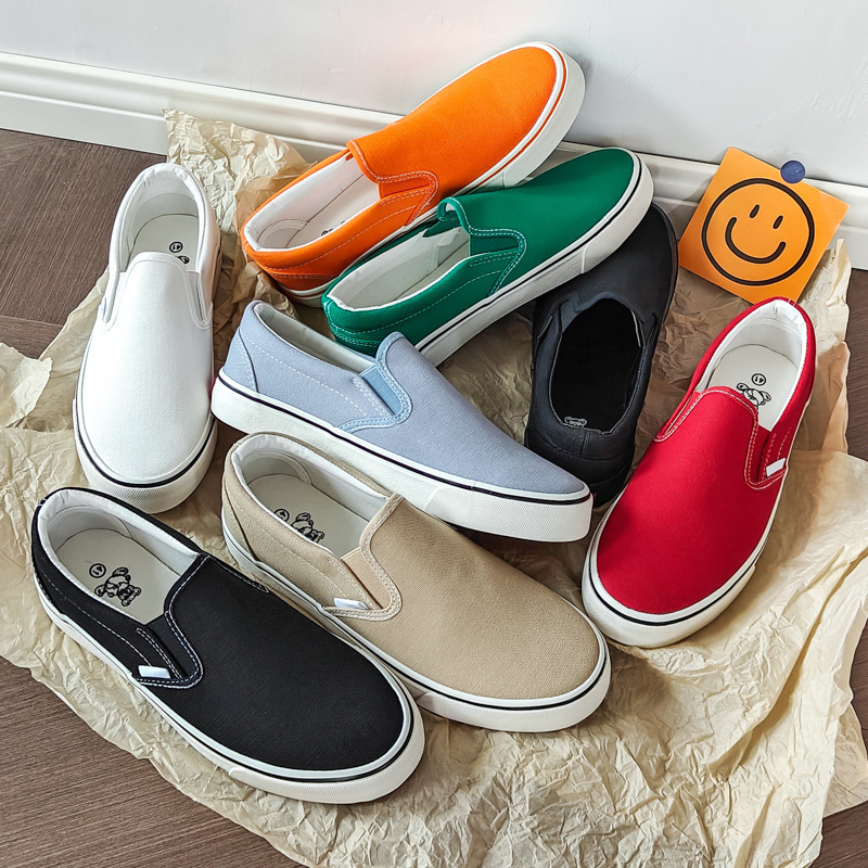 2025 Spring and Summer New Men's and Women's Trendy Slip-On Cloth Shoes Breathable Soft-Soled Casual Canvas Shoes for Couples
