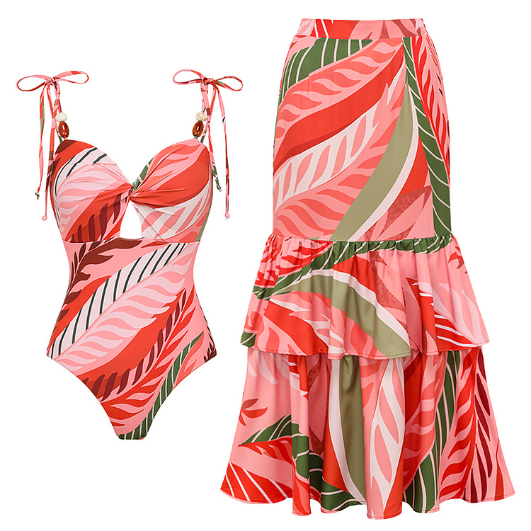 Sexy Slim Fit One Piece Swimsuit Women's Fashionable Swimwear_ecoleips.com