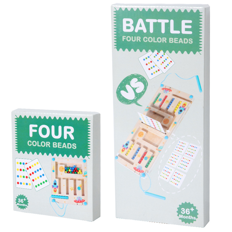 Nuevos productos transfronterizos de cuatro colores juego de ajedrez entrenamiento de pensamiento lógico juegos de mesa de batalla juegos de puzzle de educación temprana