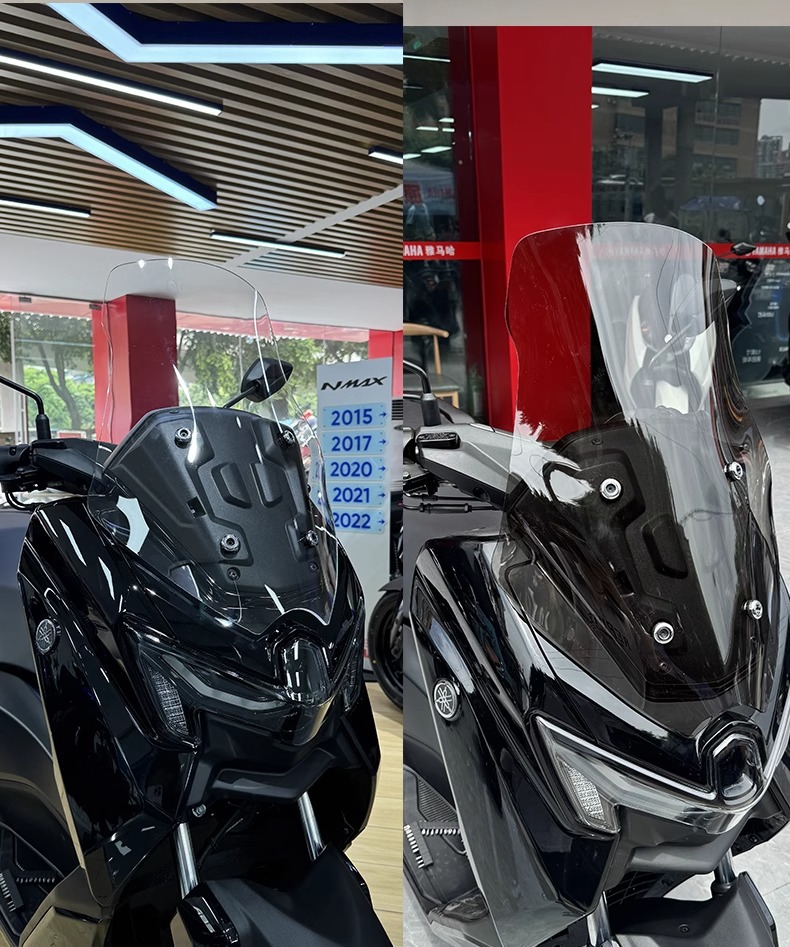 Suitable for Yamaha 25 Models Nmax155 Special Modified and Heightened Front Windshield 155 Front Windshield Modification Accessories