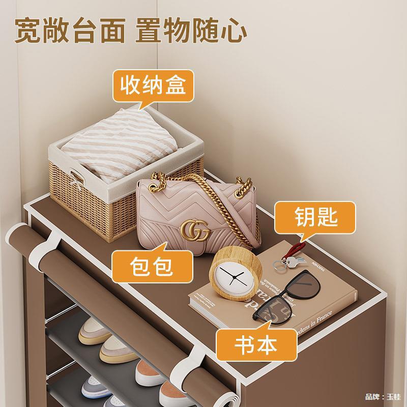 Zapatero simple, almacenamiento a prueba de polvo, zapatero, dormitorio de varios pisos, estante económico para el hogar, espacio en la puerta, armario para zapatos image 4
