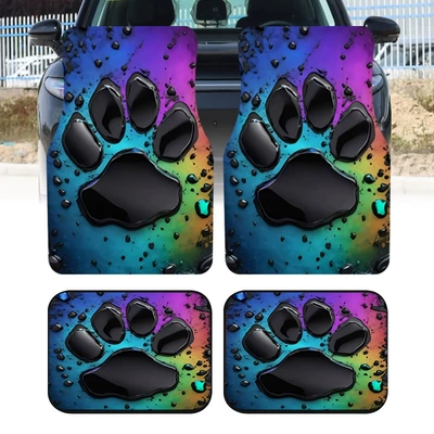 wear-resistant, easy to clean, universal | Avtomobil döşəmə paspasları - 427-car-floor-mat-11-3344cmtwo-piece-set