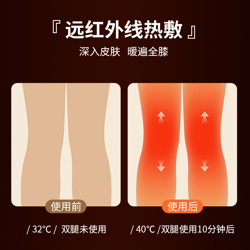 発熱膝をマッサージします。|undefined