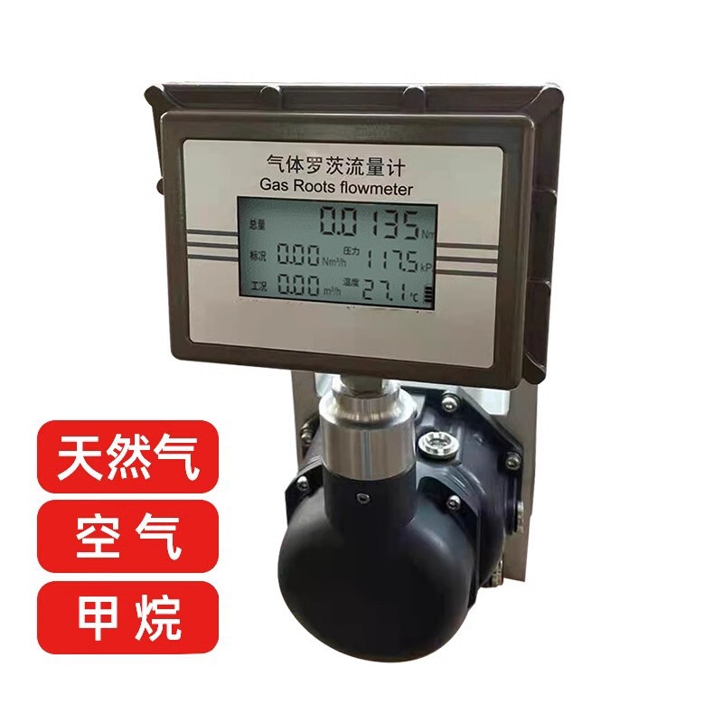 气体腰轮罗茨流量计天然燃煤瓦斯液化贸易计量LLQ智能气体流量计