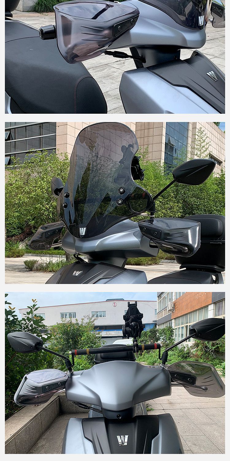 Scooter Windproof Handlebar Guard, Electric Vehicle Sun Protection and Anti-Fall Adjustable Universal Handguard
