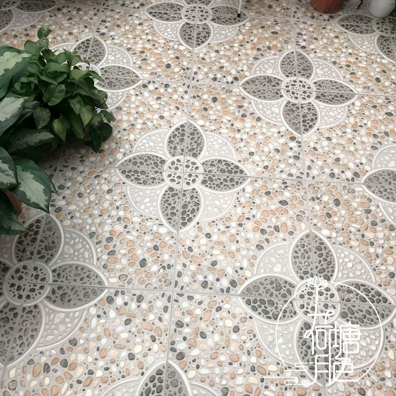 Американский балкон, двор, напольная плитка, имитация гальки, античная плитка, терраса, садовая плитка, вилла, открытый двор, нескользящая